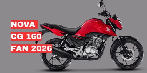 Nova Honda CG 160 Fan 2026: tecnologia, economia e parcelas acessíveis na Motoasa Consórcios